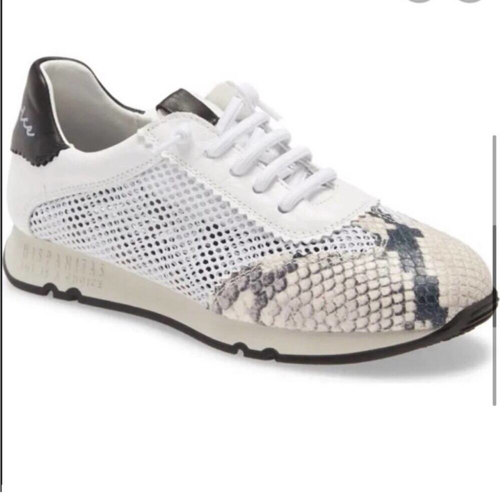 NWT Hispanitas Kyra Leather & Mesh Sneaker - Picture 4 of 8